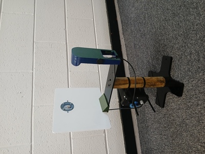 LepiSense on wooden pole with cross-shaped foot