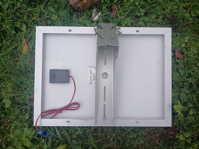 Solar panel back view